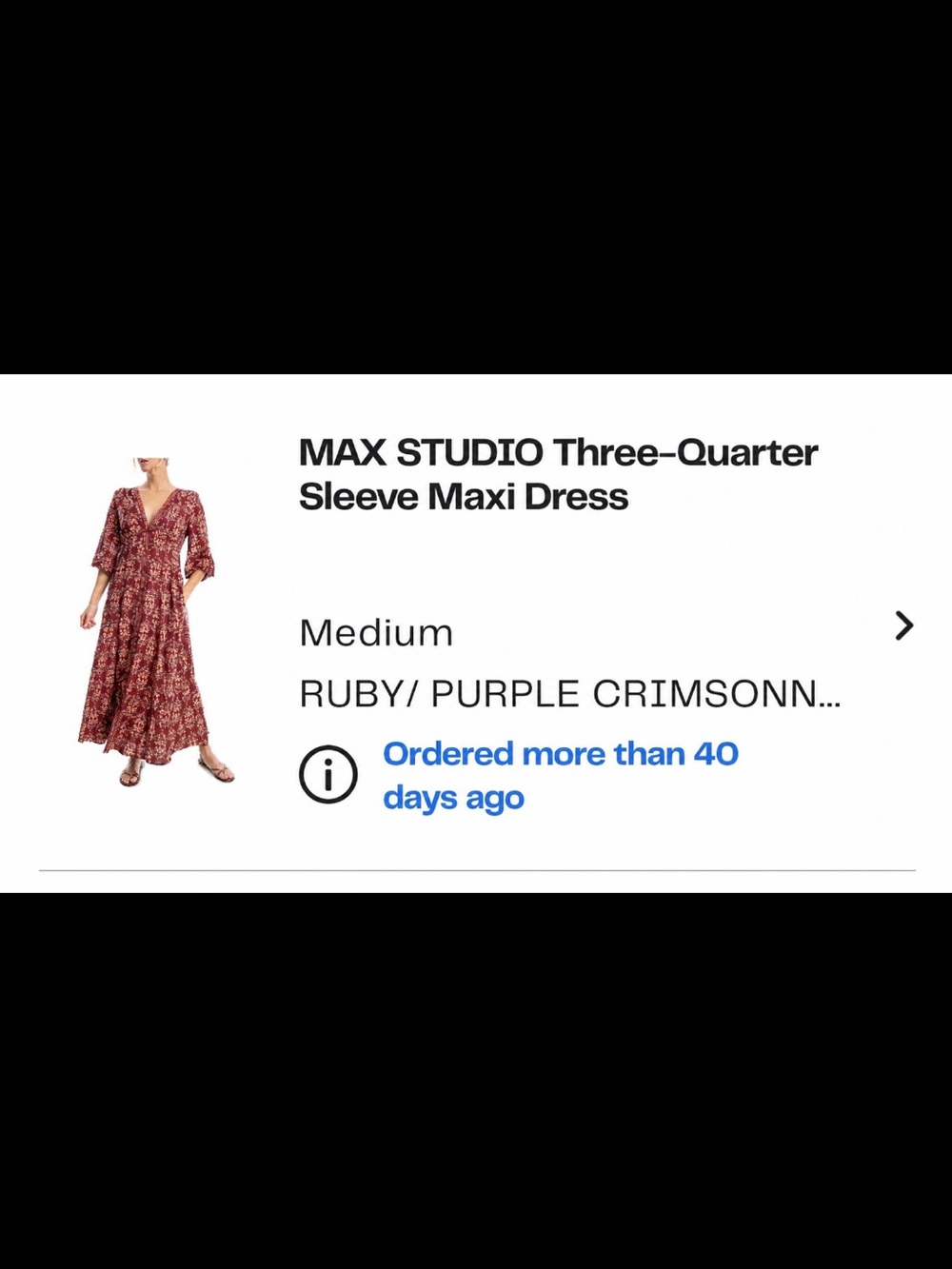 Max Studio Ruby Purple Floral V-Neck Maxi Dress